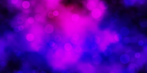Fototapeta na wymiar Light Purple vector background with circles.