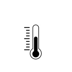 Thermometer icon, illustration. Flat design.