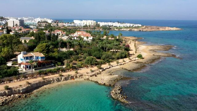 Aerial view of the beaches, Aerial view of hotels, airview of resort ad of seashore