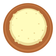 Rice in bowl, chinese and japanese food vector