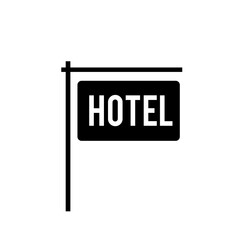 Hotel ison. Minimalistic simple illustration.