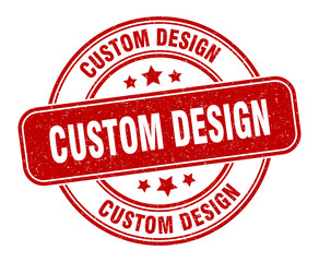 custom design stamp. custom design label. round grunge sign