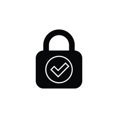 Lock icon vector illustration