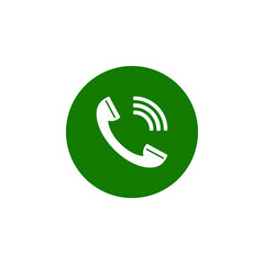 button with a symbol of a phone