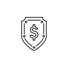 shield with money icon