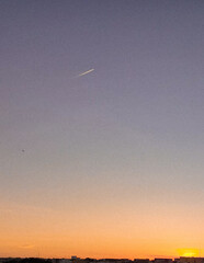 airplane in the sky