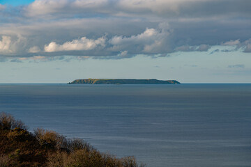 Lundy Island off the South West coast of England, in autumn