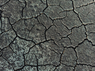 dry ground texture on dry lake