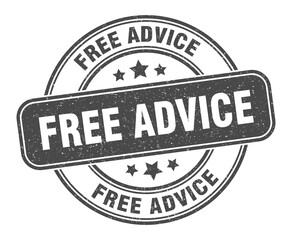 free advice stamp. free advice label. round grunge sign