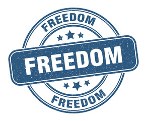 freedom stamp. freedom label. round grunge sign