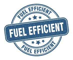 fuel efficient stamp. fuel efficient label. round grunge sign