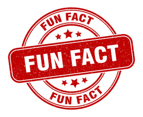 fun fact stamp. fun fact label. round grunge sign