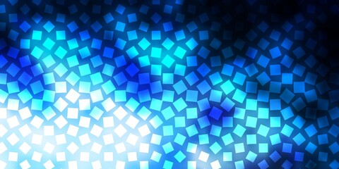 Dark BLUE vector background with rectangles.