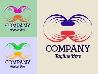 Simple, eye catching and modern vector logo design template