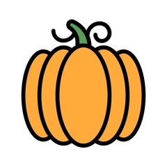 dia de los or muertos related muertos pumpkin vector with editable stroke,