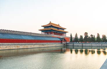 Obraz premium Douve de la Cité Interdite à Pékin, Chine