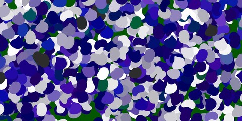Light pink, green vector texture with memphis shapes.