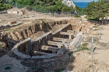 Fototapeta na wymiar The sanctuary of Hera Akraia - Limenia. Perachora Corinthia Greece.