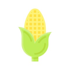 dia de los or muertos related muertos corn with leafs vector in flat style,