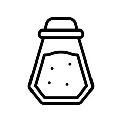 dia de los or muertos related muertos salt jar vector in lineal style,