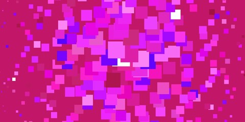 Light Purple, Pink vector pattern in square style.