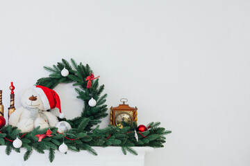 New Year's Interior Christmas Tree with gifts decor 2021 2022