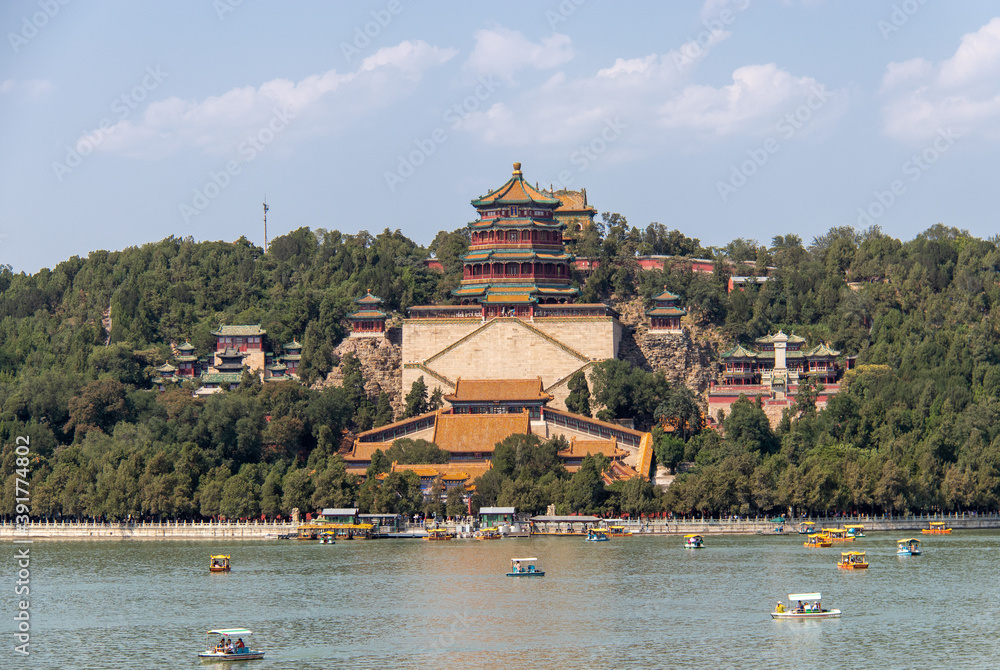 Canvas Prints Palais d'Été à Pékin, vue depuis le lac Kunming, Chine