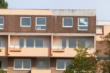 Abbruchreifes entkerntes  Wohnhaus,  Wollepark, DelmenhorstNiedersachsen, Deutschland, Europa