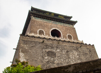 Fototapeta premium Tour de la cloche à Pékin, Chine