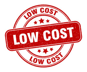 low cost stamp. low cost label. round grunge sign