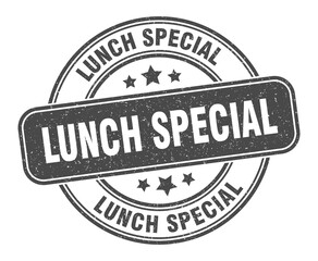 lunch special stamp. lunch special label. round grunge sign