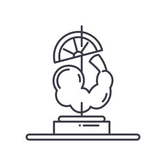 Appetizer icon, linear isolated illustration, thin line vector, web design sign, outline concept symbol with editable stroke on white background.