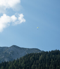 Paragliding in Tyrol, Austria.