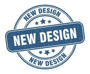 new design stamp. new design label. round grunge sign