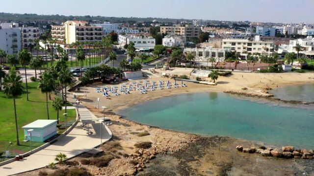 Aerial view of the beaches, Aerial view of hotels, airview of resort ad of seashore