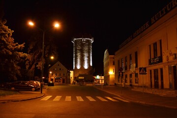 Złotoryja miasto na Dolnym Śląsku, Baszta Kowalska, krzywa wieża 