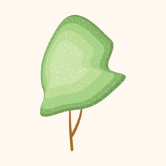 vector simplified tree image, eco friendly minimalistic tree icon