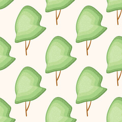 vector seamless pattern with minimalistic trees images
