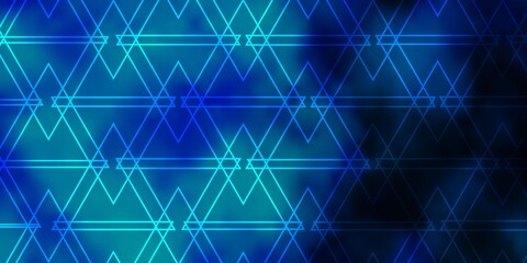 Light BLUE vector backdrop with lines, triangles.