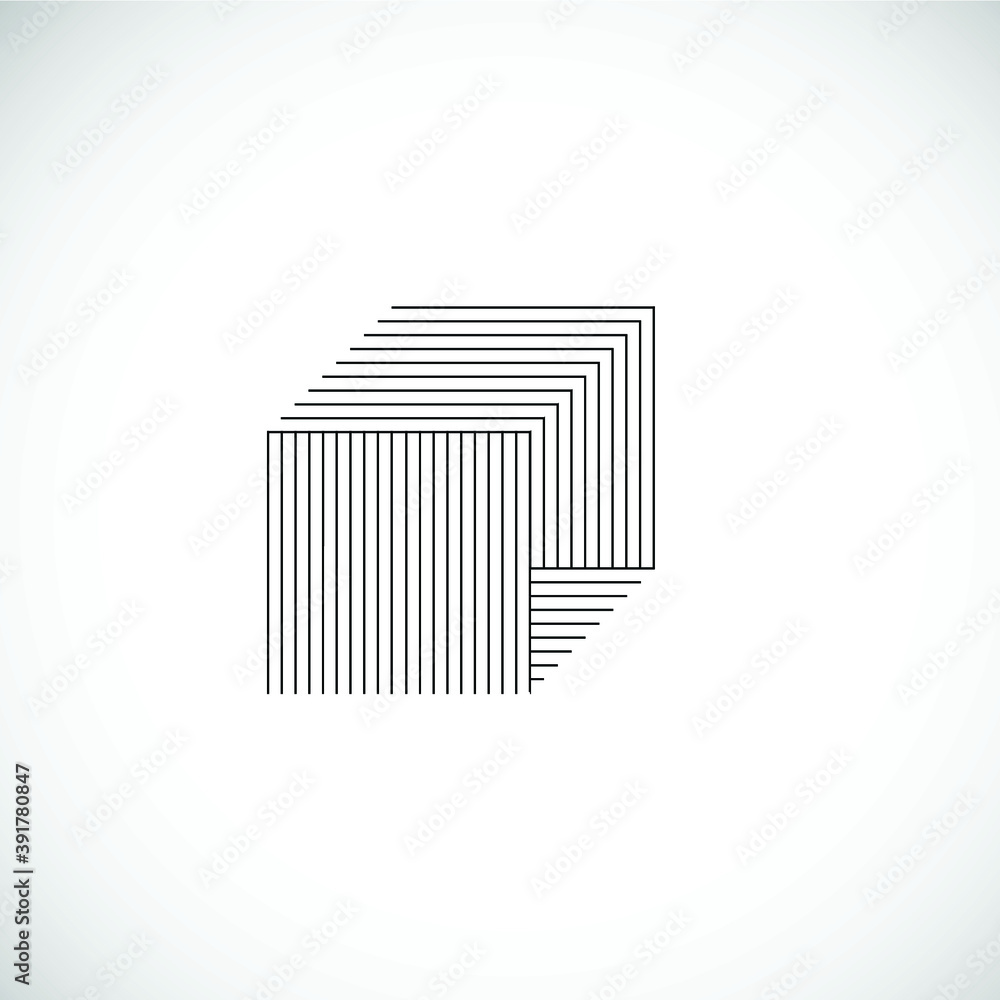Poster abstract hipster lines background . vector design .