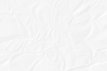 crumpled white paper background close up