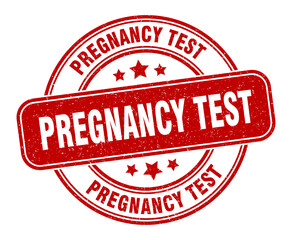 pregnancy test stamp. pregnancy test label. round grunge sign