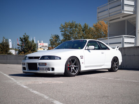 MONTMELO, SPAIN-SEPTEMBER 29, 2019: 1995 Nissan Skyline R33 GT-R (E-BCNR33), fourth generation