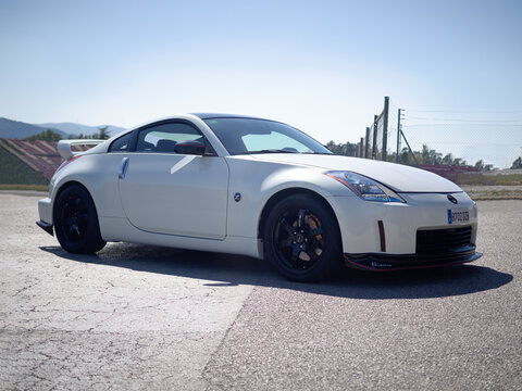 MONTMELO, SPAIN-SEPTEMBER 29, 2019: NISMO 350Z (Nissan 350Z aka Nissan Fairlady Z (Z33))