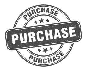 purchase stamp. purchase label. round grunge sign