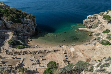 The sanctuary of Hera Akraia - Limenia. Perachora Corinthia Greece.
