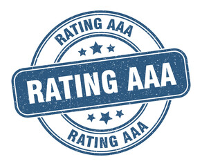 rating aaa stamp. rating aaa label. round grunge sign