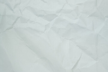 Texture of white recycle crumpled paper, copy space for text.