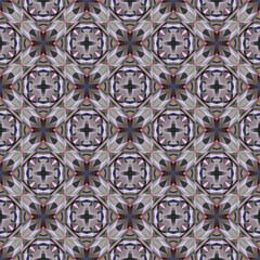 Geometric seamless pattern, abstract colorful background, fashion print with small shapes, vector texture for textile, fabric, wallpaper, wrapping paper.