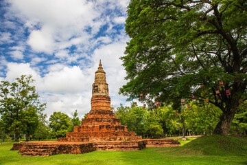 Phra That YaKoo Temple, The old pagoda in Kalasin province, Thailand.